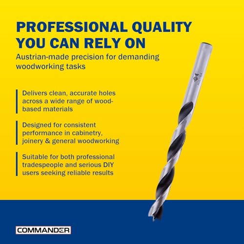 Premium Brad Point Drill Bit - High-Accuracy Woodworking Size: 3mm x 61mm - size: 3 mm x 61 mm (Pack of 1)