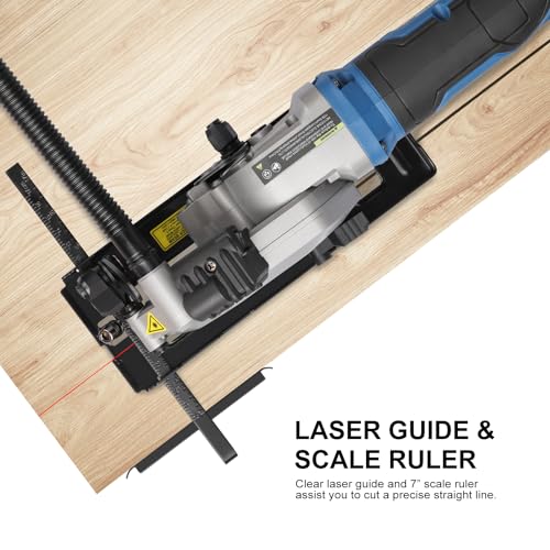 4A Mini Circular Saw Corded with Laser Guide, 2 Saw Blades - style: Corded 4A