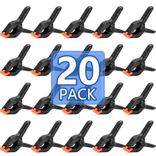 20 Pack 4.5 inch Plastic Spring Clamps, Backdrop Clips - size: 4.5in-20P