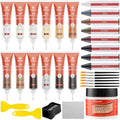 Wood Furniture Repair Kit 12 Colors, Wood Filler Putty with Filler Sticks