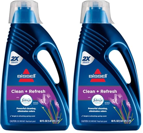 Bissell DeepClean + Refresh with Febreze Freshness Spring & Renewal Formula,1052A,60 Ounces,(Pack of 2) - size: 60 Fl Oz (Pack of 2)