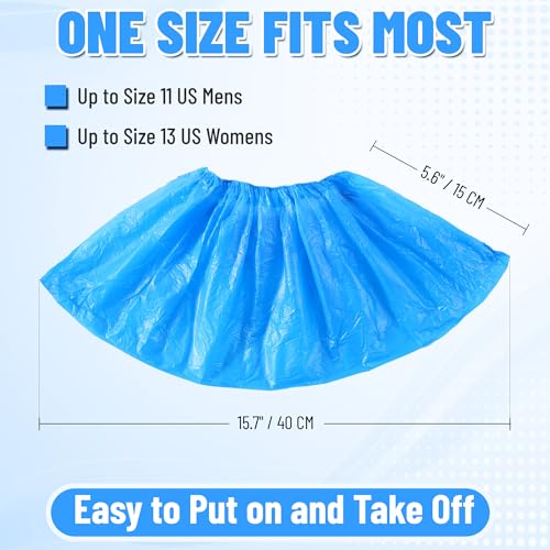 Disposable Shoe Covers, Waterproof Non Slip Booties, 100 Pack