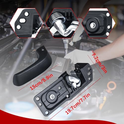 FAERSI Interior Door Handle Kit Front Left Driver Side for 2007-2014 Chevy Silverado Avalanche Suburban Tahoe Cadillac Escalade GMC Sierra Yukon #20833606 - color: Front Left Driver Side