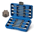 Mayouko 12PCS 3/8" Drive Extra Long Torx Bit Socket Set, T10-T60, 5.9" Length, CR-V, S2 Steel, Deep Star Bit Socket Set - style: Torx