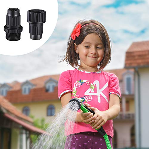 Mudder 4 Sets Garden Expandable Hose Repair Kit, 3/4 Inch