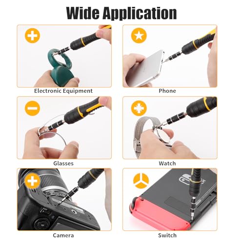 KREBS Precision Screwdriver Set 75-in-1 Driver kit 67 Magnetic Bits - size: 75 in 1