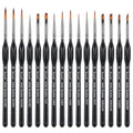Brusarth Detail Paint Brushes, Miniature Paint Brushes Set, 16 pcs - size: 16 Pieces