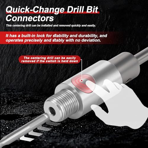 Professional 39PCS Concrete Hole Saw Kit with SDS Plus & Max Shank - size: (1-3/16" to 4-5/16")-39PCS