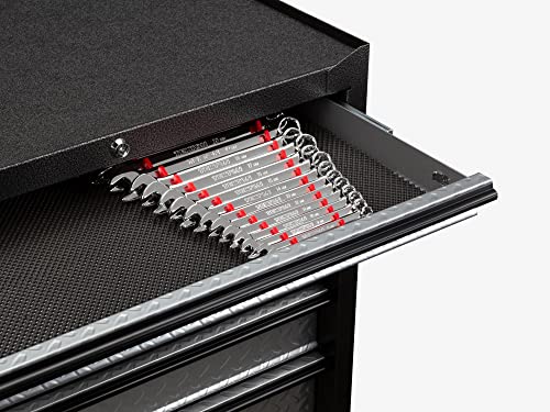 TEKTON 19-Tool Combination Wrench Organizer Rack (Red) | ORG29219 | Made in USA - color: Red, size: 19-Tool