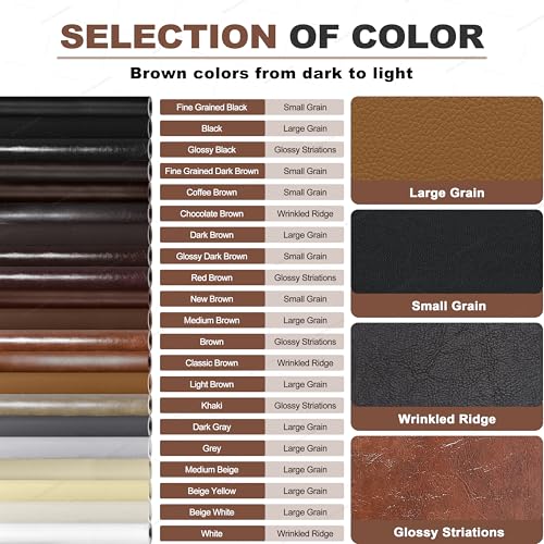 KING MOUNTAIN Leather Repair Patch,4 x 63 Inches self Adhesive Leather Repair Tape for Damaged Leather Furniture, Sofa Seating,Car Seats, Leather Goods(Black) - color: Black, size: 4" x 63"