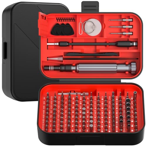 Precision Screwdriver Set, 150 in 1 Mini Screwdriver Set Tool, Red - color: Red, size: 150
