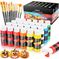 Caliart 24 Colors Acrylic Paint Set with 12 Brushes - color: Regular, size: 2 Fl Oz (Pack of 24)