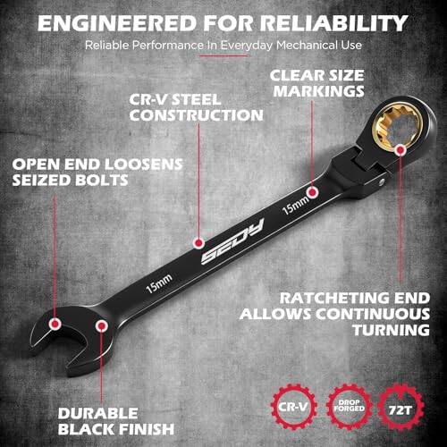 Premium 24-Piece Flex-Head Ratcheting Wrench Set, Metric(8–19mm)& SAE(1/4-7/8") Combination Wrenches, 72-Tooth CR-V Steel with Durable Black Finish, Ratchet Spanners with Roll-Up Tool Pouch for Repair - color: 24-pc Flex-head (Black Finish)