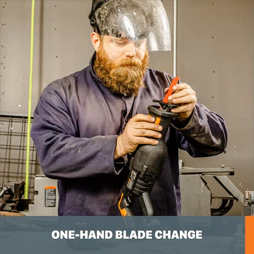 WORX Cordless Reciprocating Saw, 20V Brushless, WX516L.9