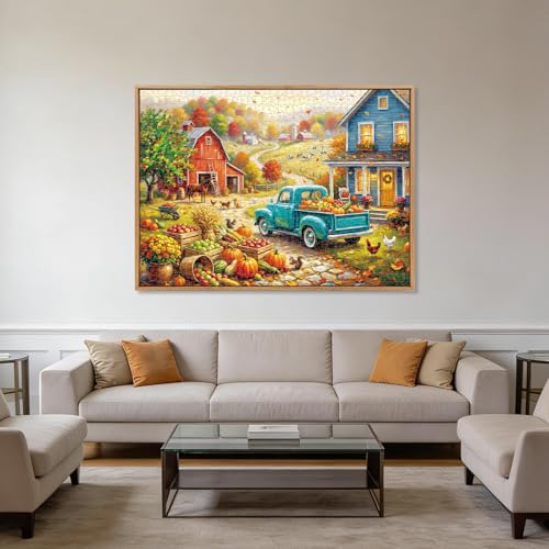 Golden Autumn Puzzles for Adults 1000 Pieces - color: Golden Autumn