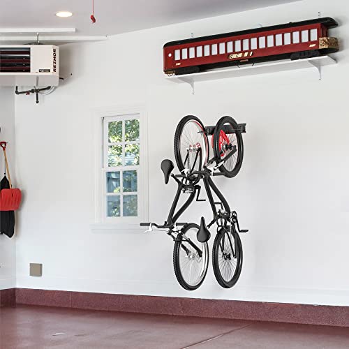 Ultrawall Bike Rack, Garage Bike Rack Wall Mount for 2 Bicycle and 1 Helmet - size: 2 bike