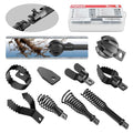 POPULO 9-in-1 Ultimate Professional Drain Snake Attachment Set: Large 6-Blade Root Cutter and 8-Piece Drill Auger attachment, for 1.5-4 Inch Pipes, Annihilates Tree Roots & Tough Clogs - style: 9 - Piece