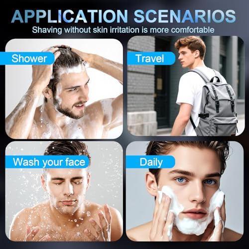 Snapbuy Electric Razor for Men,4D Floating Head Rotary Shaver,Snapbuy Electric Razor Pro of Father,Ipx7 Waterproof,Wet & Dry Fast Charging Electrical Shaver LCD Display(Blue) - color: Blue