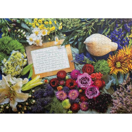 from the Garden, Part 3 Flower Puzzle, Premium 1000 Piece Jigsaw Puzzle for Adults, Glare-Free, Soft-Touch Puzzles, Made in USA, 26.6" x 19.25" - color: From the Garden, Part 3