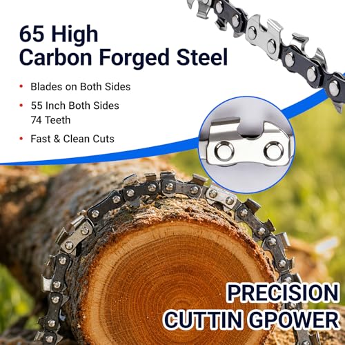 Upgrade Loggers Art Gens Rope Saw for Tree Limbs, 55" Hand Rope Chain Saw with 72 Sharp Teeth & 46 Feet Ropes Kit for Camping Survival and Tree Pruning - size: 48 inch