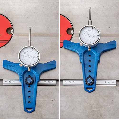 Rockler Table Saw Alignment Gauge with Precision Dial Indicator Tool