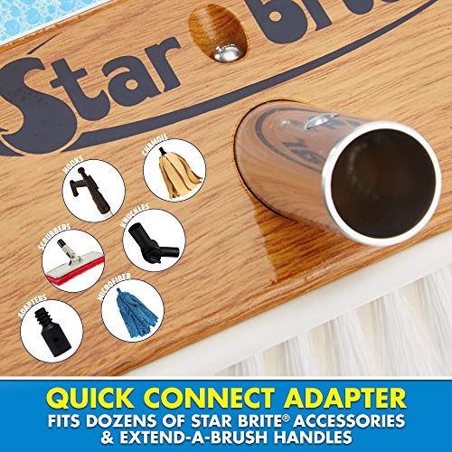 STAR BRITE 8" Premium Stiff Bristle Wash Brush - color: White, size: Premium 8" Brush
