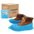 ProtectX Disposable Shoe & Boot Covers, XL Extra Large, 2000-pack (1000 pairs), Waterproof, Slip Resistant, Durable CPE plastic, Fits up to Men’s 14 US Size and All Women’s US Size Shoes - size: CPE X-Large 2000PK