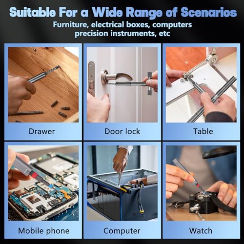 52 in 1 Magnetic Screwdriver Set with Ratcheting Handle | Professional Repair Tool Kit for Electronics, Furniture, Bicycles & DIY Projects