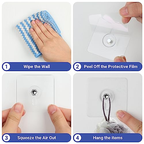 Wall Hangers Without Nails, 20 Packs Self Adhesive Hooks,Hevy Duty No Nail Picture Hanging Hooks,13 LB Load Max - style: 20 Packs Wall Hangers Without Nails