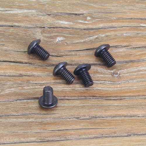 105 Pieces M3 x 5mm Button Head Socket Cap Screws, Thread Pitch 0.5mm, Sutemribor M3 Black Screws, 10.9 Grade Alloy Steel, Black Oxide Finish, Fully Threaded - size: M3 x 5mm, style: Button Head