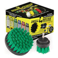 Drill Brush Kitchen Cleaning Supplies - Drill Brush Microwave Scrubber Set - color: Green