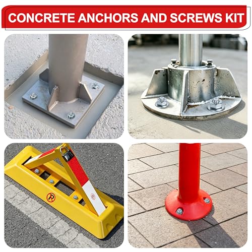 5/16 x 2 in Wedge Anchors 12 pcs Galvanized Concrete Anchors - size: 5/16 x 2In
