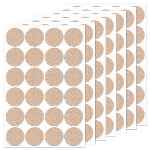288 Pcs Self Adhesive Felt Furniture Pads 3/4", Felt Pads for Coasters Bottom Dots Felts Floor Protectors for Furniture Thick Cabinet Door Bumpers for Chair Legs Felts Pad Small for Hardwood Floors