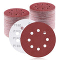 100Pcs 5 Inch Sanding Discs 180 Grit, Round Hook and Loop Sandpaper for Random Orbital Sander Pads(180 Grit) - style: 180G 100pcs