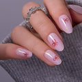 CurvLife Oval Press On Nails, Golden Wish Purple, Soft Gel - color: Golden Wish