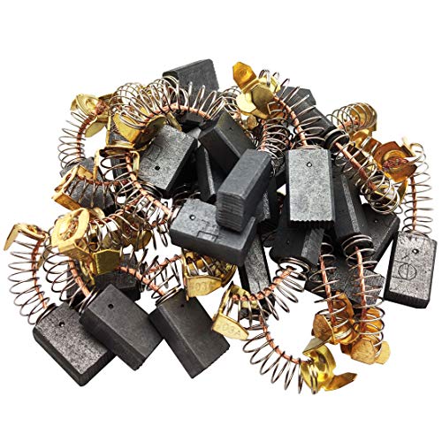 30Pcs Electric Motor Carbon Brushes, Self Stop Replacement Repair Tool Part 6x10x17mm for Electrri Hammer, Electric Pick 103A (0.236"x0.39"x0.67") - size: 103A
