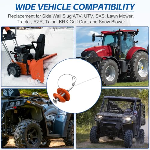 Tire Puncture Repair Kit – Portable Sidewall Emergency Repair Tool Compatible with ATV UTV SXS RZR Can-Am KRX Talon Maverick Polaris Jeep Toyota Lawnmower Zero‑Turn Tractor Trailer - color: 2 PCS