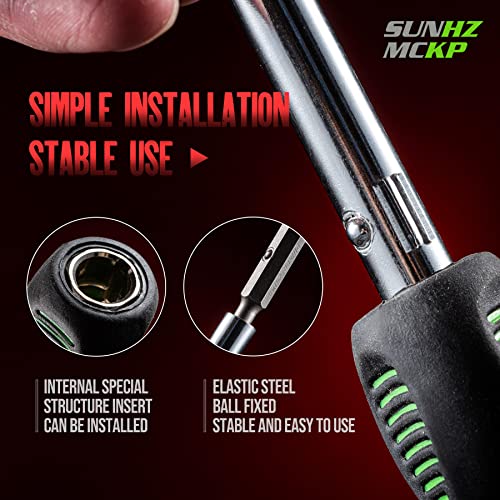 SUNHZMCKP 8 in 1 Screwdriver, Portable multi-purpose screwdriver set，High-Strength Bits, Phillips, Slotted, Torx，Suitable for outdoor and daily repair tools,Practical hand tools - size: 8 IN 1 Screwdriver