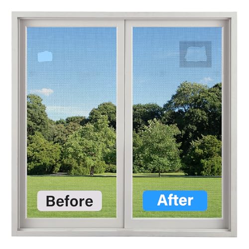 Window Screen Repair Tape, Made of 3M Tape, Screen Repair Kit for Small Holes and Tears of Windows, Doors, Mosquito Net, Strong Adhesive Patch Kit Fiberglass Mesh Tape (Normal) - style: Normal