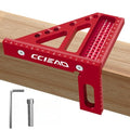 3D Multi-Angle Carpenter Square Scriber, 22.5-90 Degree Drawing Line Ruler with Pin, High Precision Woodworking Square Protractor for Carpenters,Construction,Craftsmen and DIY (Inch) - color: Inch
