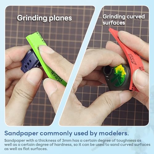 stedi Sanding Sponge 30PCS 3mm Sponge Sandpaper #400#600#800 - style: 3mm Sanding Sponge Strips#400 to #800(30PCS)