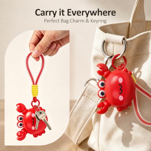 Cute Red Crab Fashion Measuring Tape 79", Sewing Gifts w/Keychain - color: A3-Red Crab