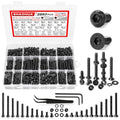2002Pc M4 Hex Socket Button & Flat Head Bolts and Nuts w/Nylon Nut - size: M. M4