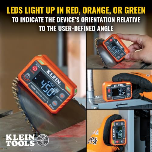 Klein Tools 935DAA Digital Electronic Level and Angle Gauge, LED Alert