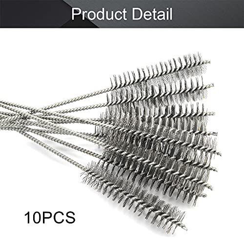 Steel Wire Tube Brush, 1.0-inch Diameter, 12-inch Length,10pcs - color: 10pcs, size: 2.5cm