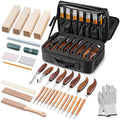 Wood Carving Kit Deluxe, 35-in-1 Whittling Kit for Beginners, With 8PCS Whittling Knives & 12PCS Detail Wood Carving Knives, Black Walnut Wood Handle, Wood Carving Kit for Beginners and Enthusiasts