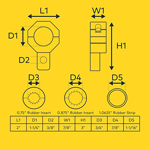 LAMPHUS Light Bar Mounting Bracket Clamp for ATV UTV Roll Cage Bull Bar - size: 1 Pack, style: Vertical Bar