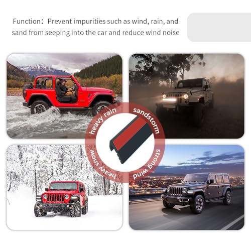 13Ft V-Shape Car Window Weather Stripping with Adhesive Backing