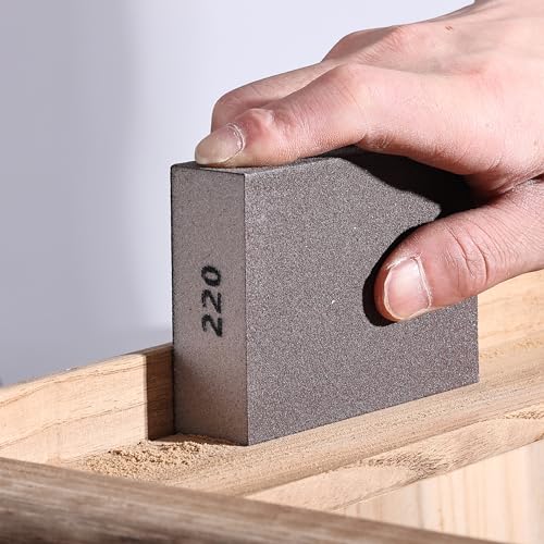 Bates- Sanding Sponge, 8 pcs, 220 Grit, Washable and Reusable, Sandpaper Block, Sanding Blocks for Wood, Sanding Pad, Drywall Sanding Block, Drywall Sanding Sponge - size: 8 Pack, 220 Grit