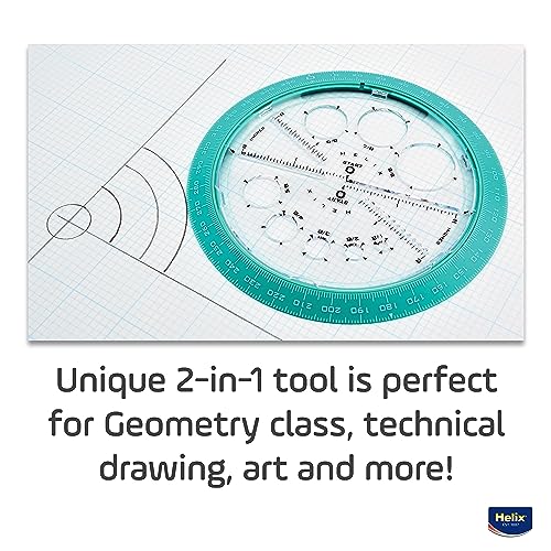 Helix - Angle and Circle Maker - 360 Degrees - Assorted - 6 inch / 15 cm